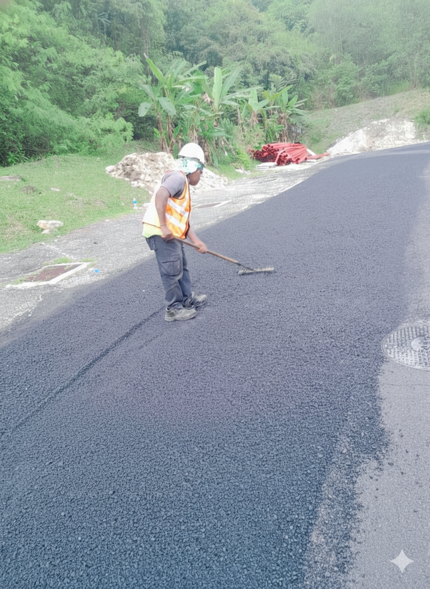 Road repairing works
